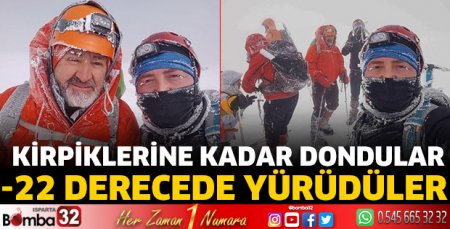 -22 derecede yürüdüler