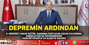  50 ÇOCUĞUMUZUN NAKLİNİ ISPARTA'YA ALMAYA HAZIRIZ