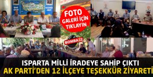  AK PARTİDEN 12 İLÇEYE  ZİYARET ETTİ 