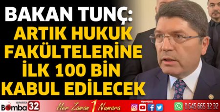  Artık hukuk fakültelerine ilk 100 bin kabul edilecek