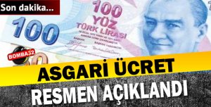  Asgari ücret  RESMEN AÇIKLANDI !