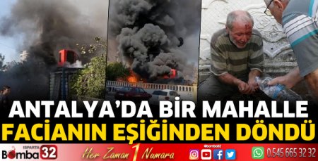  Bir mahalle facianın eşiğinden döndü