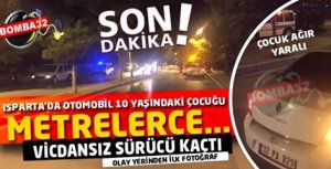   ÇARPTI SÜRÜKLEDİ KAÇTI 1 AĞIR YARALI