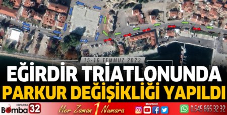  Eğirdir Triatlonunda parkur değişikliği yapıldı
