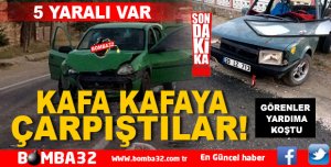  FECİ  TRAFİK KAZASI 5 KİŞİ YARALANDI 