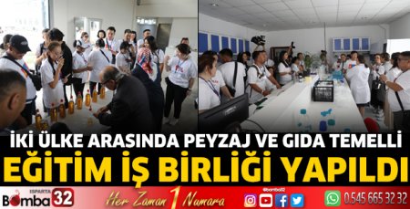  İki ülke arasında peyzaj ve gıda temelli eğitim iş birliği yapıldı