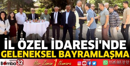  İl Özel İdaresi'nde Geleneksel Bayramlaşma