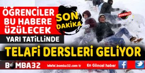  ISPARTA BU HABERE DİKKAT  KAR TATİLİNE TELAFİ EĞİTİMİ