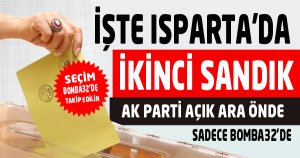  ISPARTA İKİNCİ SANDIK AÇILDI İŞTE OYLAR 