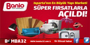 ISPARTA'DA  BANİO  AÇILDI