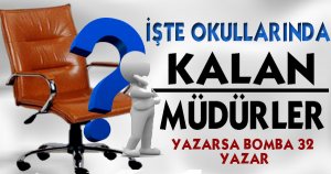  İŞTE O MÜDÜRLER ….