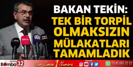  Tek bir torpil olmaksızın mülakatları tamamladık
