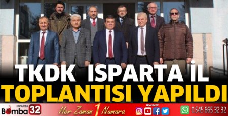  TKDK Isparta İl toplantısı yapıldı