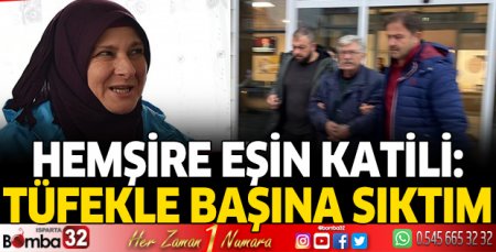 Tüfekle başına sıktım