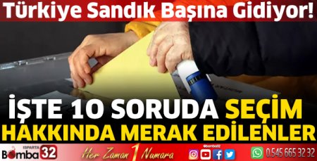  Türkiye sandık başına gidiyor!