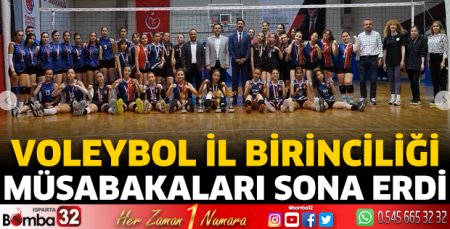  Voleybol İl Birinciliği müsabakaları sonuçlandı