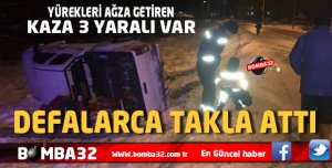  YÜREKLER AĞZA GELDİ 3 YARALI 