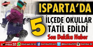 07 OCAK SALI GÜNÜ OKULLARIN TATİL OLDUĞU İLÇELER