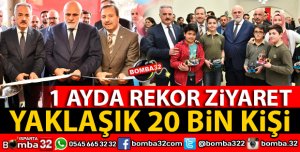 1 AYDA 20 BİN KİŞİ ZİYARET ETTİ