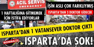 1 DOKTOR GİTTİ DİĞER 2 KİŞİ İSTİFA ETTİ