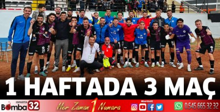 1 haftada 3 maç