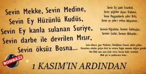 1 KASIM’IN ARDINDAN