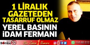 1 Liralık Gazeteden Tasarruf Olmaz