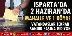 1 MAHALLDE VE 1 KÖYDE TEKRAR SEÇİM VAR