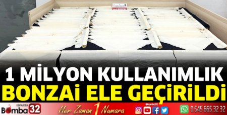 1 milyon kullanımlık bonzai ele geçirildi