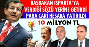10 MİLYON TL GELDİ