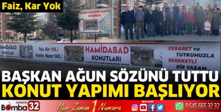 100 dairelik konut projesi start aldı