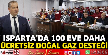 100 eve daha  ücretsiz doğal gaz desteği verilecek