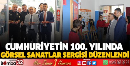 100. yıl görsel sanatlar sergisi düzenlendi