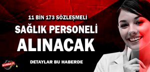 11 bin 173 sözleşmeli sağlık personeli alınacak