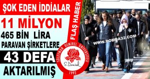 11 Milyon Lira Paravan Şirketlere 43 Defada Aktarıldı