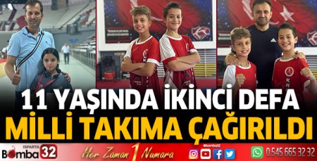 11 yaşında ikinci defa Mili Takıma çağrıldı