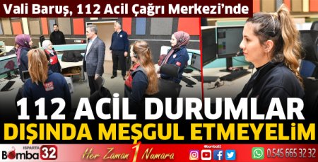 112 acil durumlar dışında meşgul etmeyelim