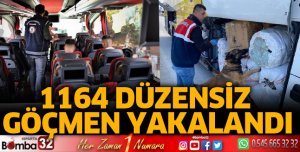 1164 düzensiz göçmen yakalandı