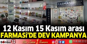 12 - 15 kasım arası Farmasi’de dev kampanya!