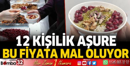 12 kişilik aşure bu fiyata mal oluyor