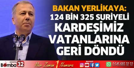 124 bin 325 Suriyeli kardeşimiz vatanlarına geri döndü