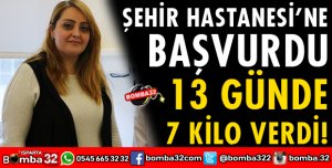 13 GÜNDE 7 KİLO VERDİ