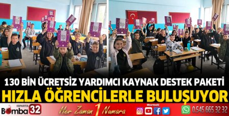 130 bin ücretsiz yardımcı kaynak destek paketi  hızla öğrencilerle buluşuyor