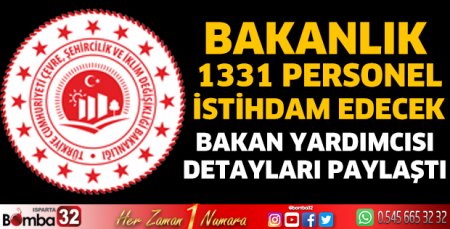 1331 personel istihdam edilecek