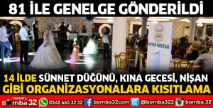 14 İLDE KISITLAMA GERİ GETİRİLDİ