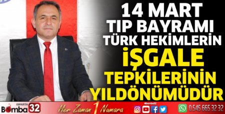 14 Mart Tıp Bayramı kutlu olsun