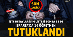 14 ÖĞRETMEN TUTUKLANDI....