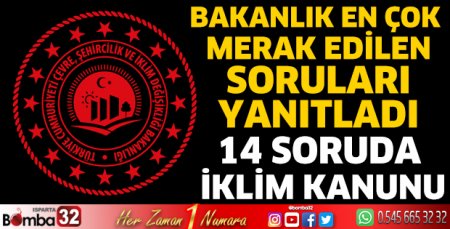 14 soruda İklim Kanunu