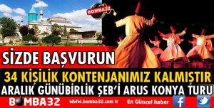 15 ARALIK GÜNÜBİRLİK ŞEBİ ARUS KONYA TURU