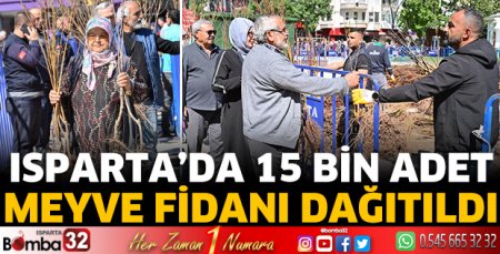 15 bin adet meyve fidanı dağıtıldı